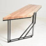 Custom Watson console by Charleston Forge with wood top made in USA