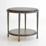 Custom Omega end table handforged from Charleston Forge Made in USA