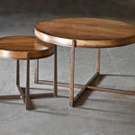 Custom cooper nesting tables hand forged from Charleston Forge Made in USA