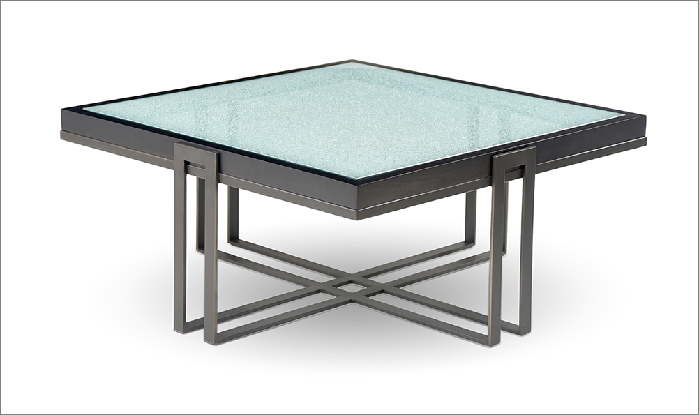 Charleston Forge Custom Watson Table with Facet Glass