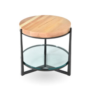 Charleston Forge American Made Custom Cooper End Table with Shelf