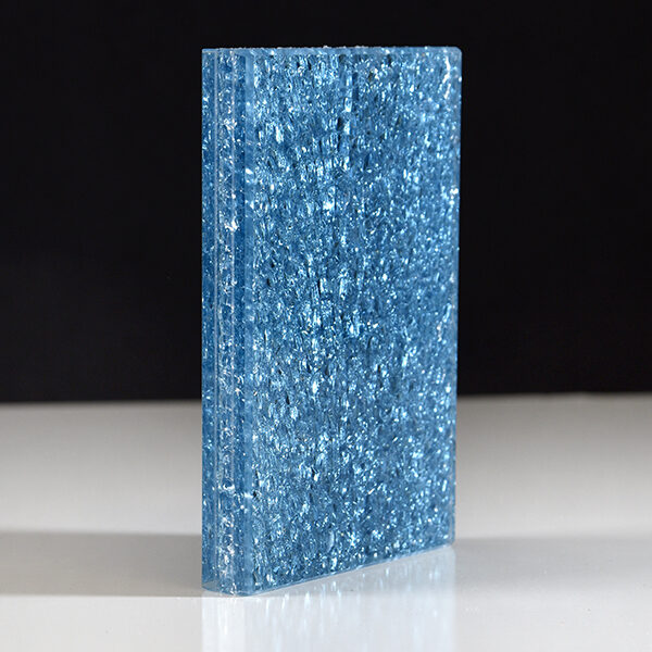 Charleston Forge Blue Crackle Specialty Glass